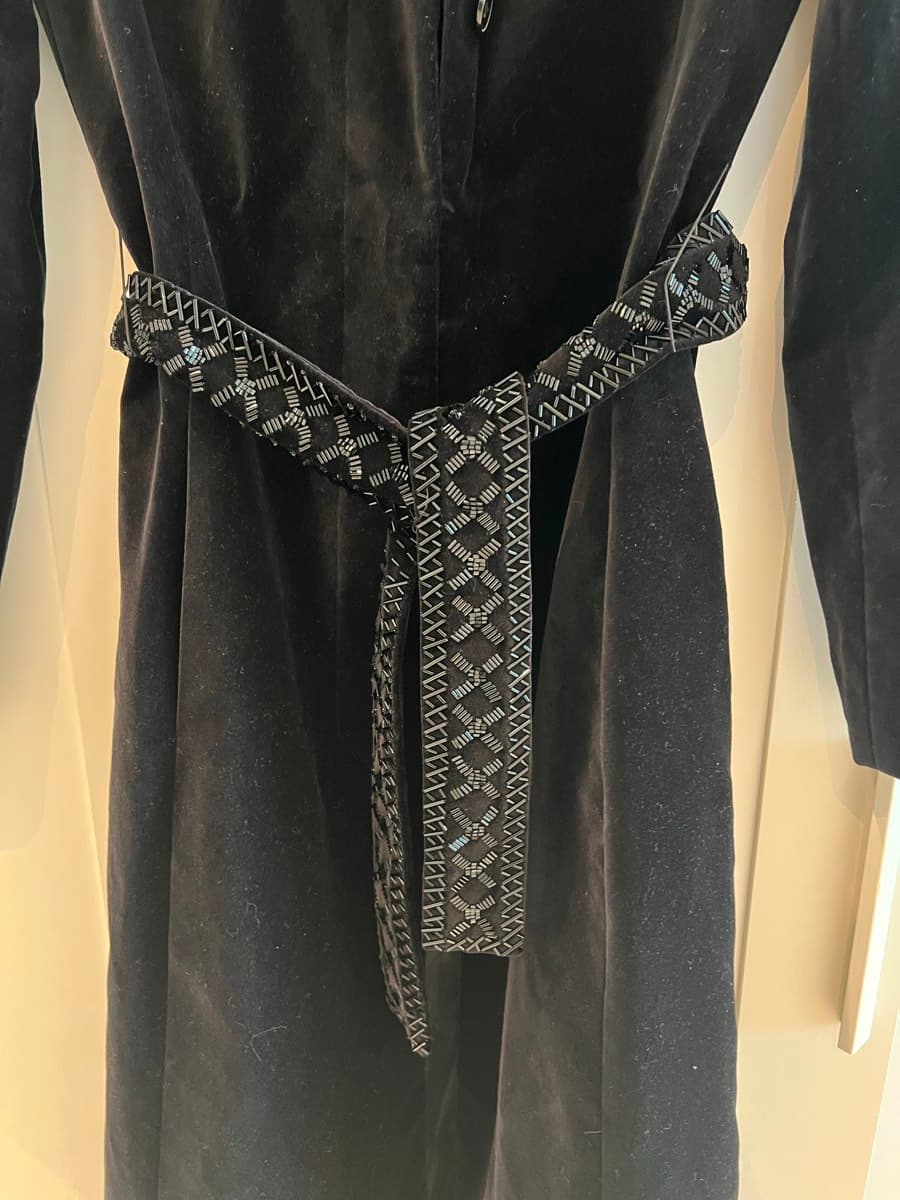 Mango coat with embellished belt
