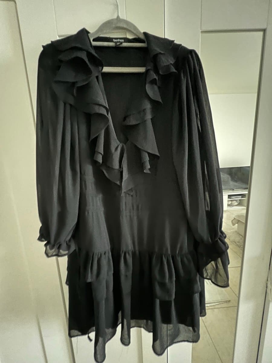Boohoo Ruffle Mini Dress