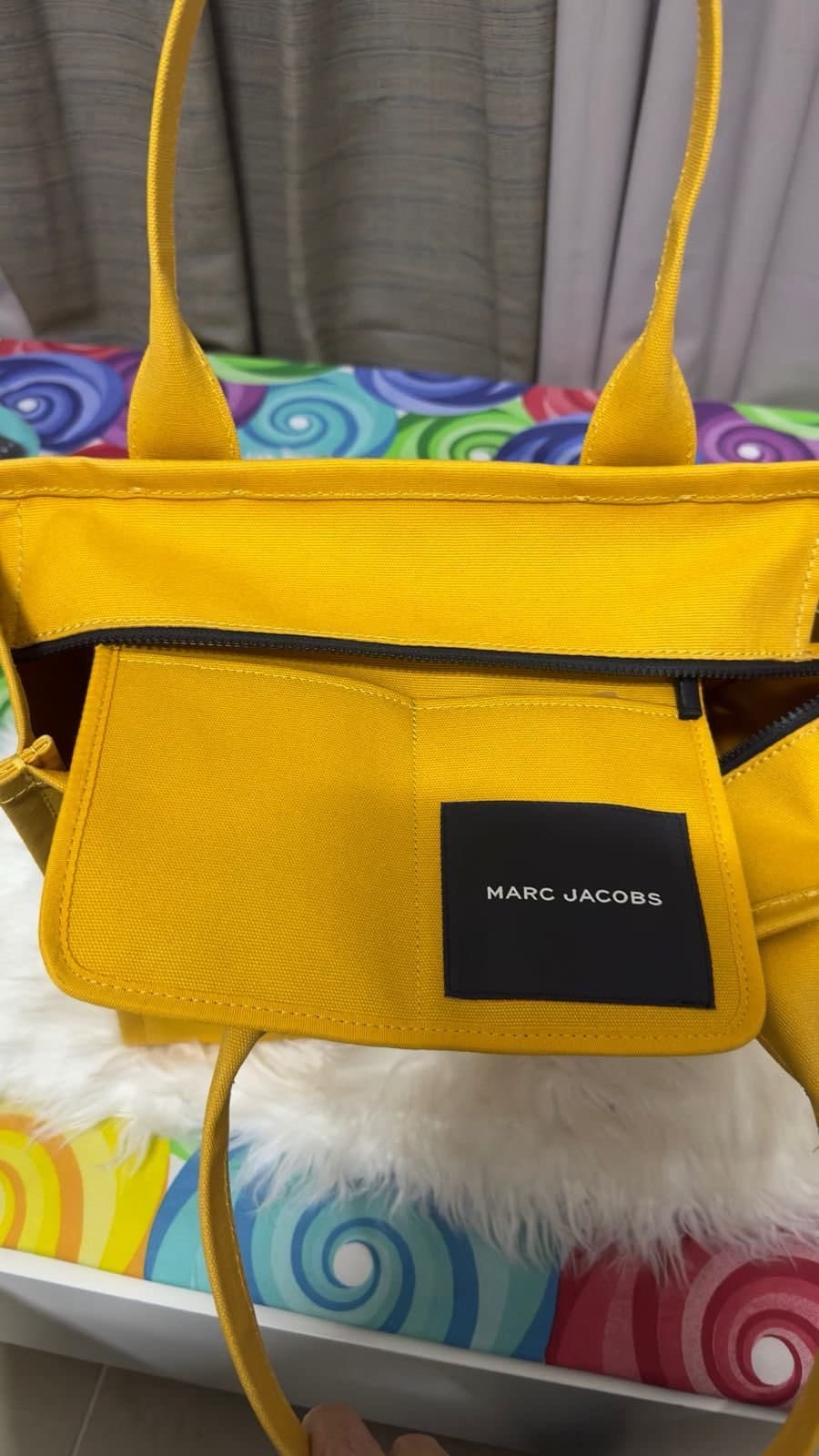 Marc Jacobs Yellow Canvas Tote