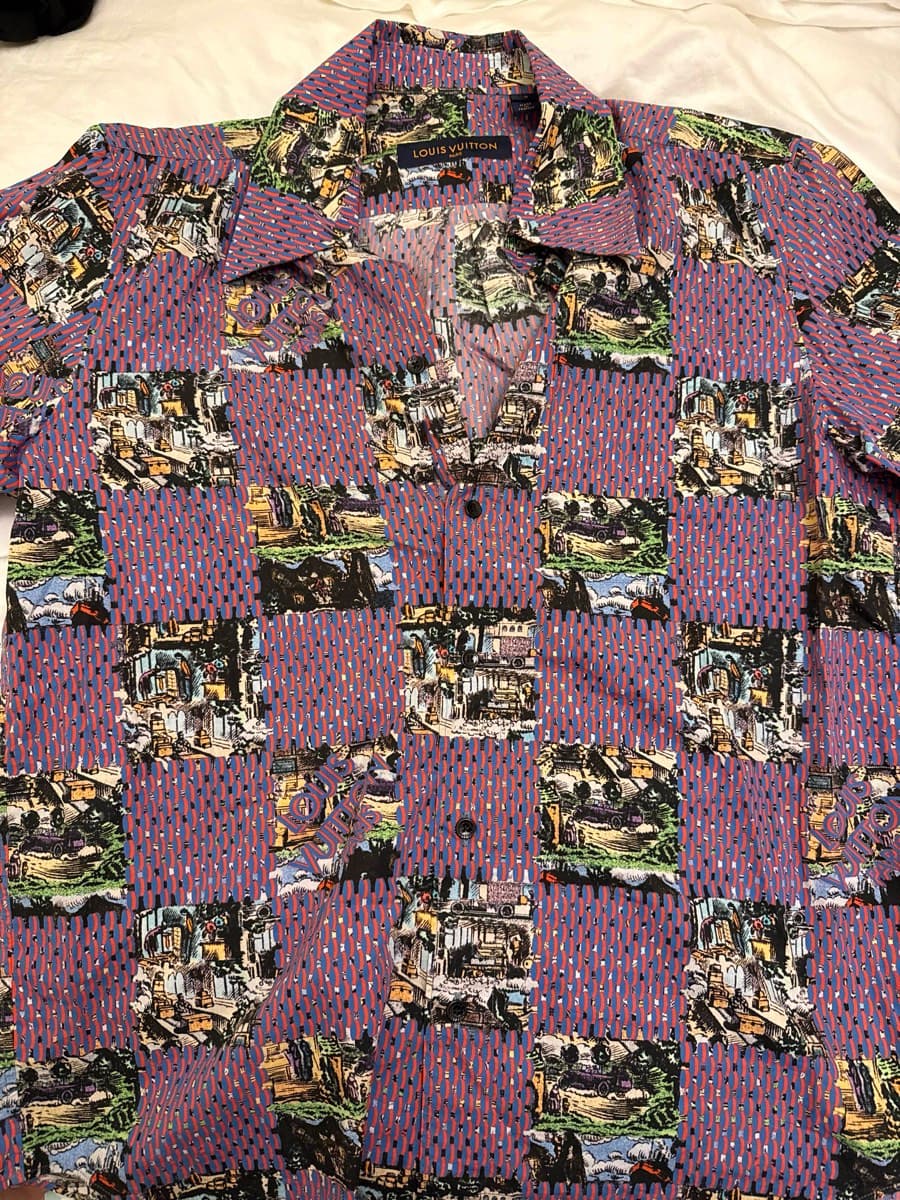 Louis Vuitton Printed Short-Sleeve Shirt