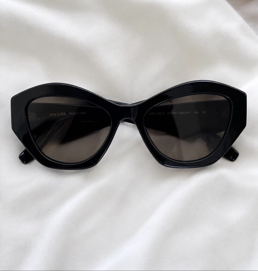 Prada Black Cat-Eye Sunglasses