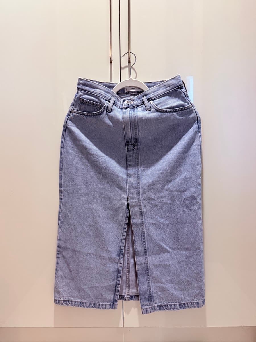 Mango Denim Midi Skirt