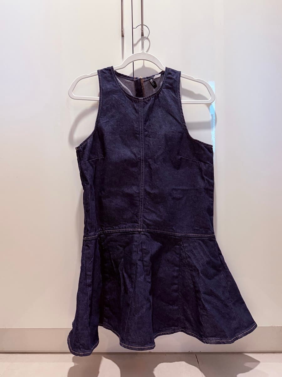 H&M Denim Peplum Dress