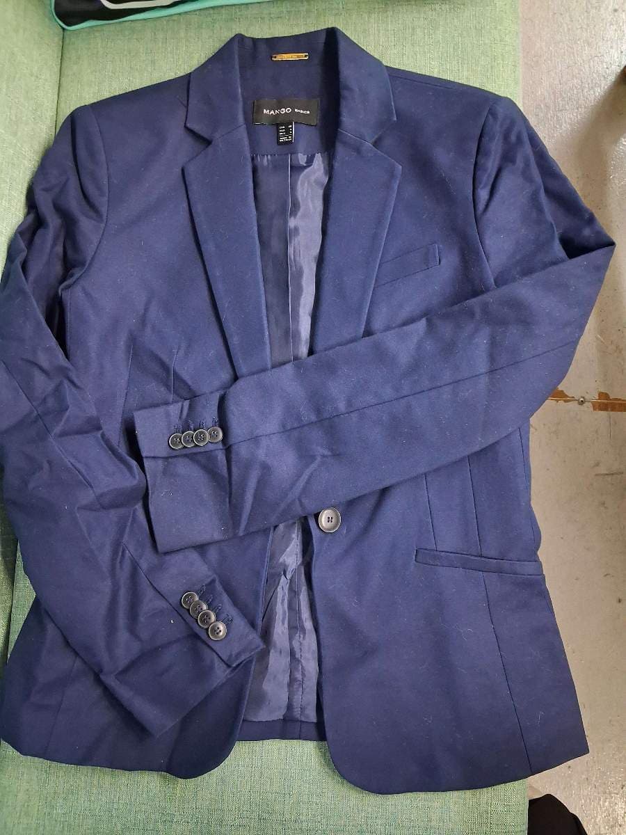 Mango Navy Blue Blazer