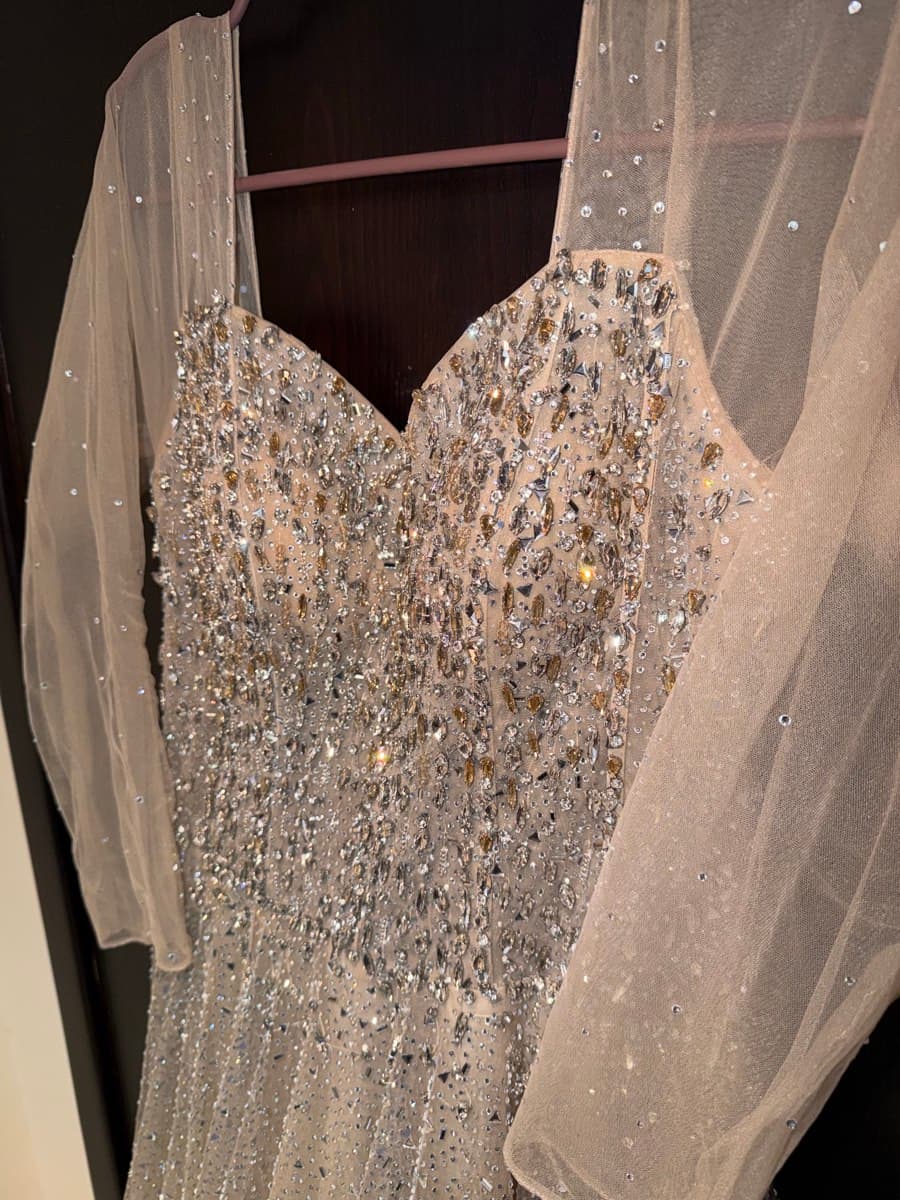 Embellished Tulle Gown - image 1