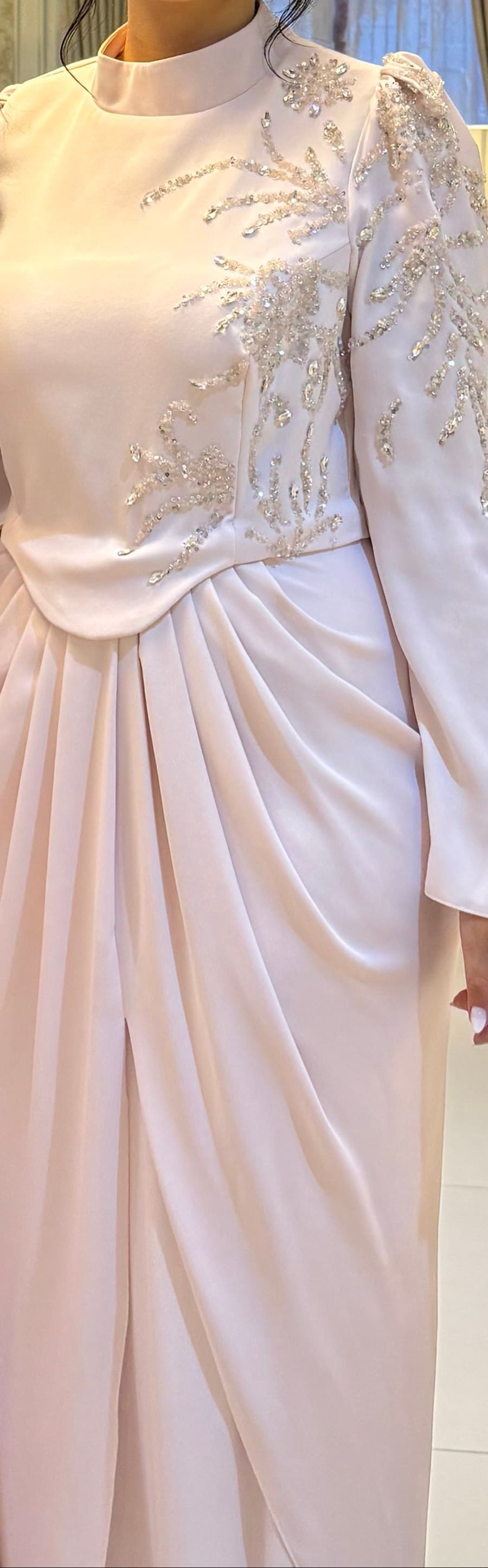 Embellished Pink Gown - image 1