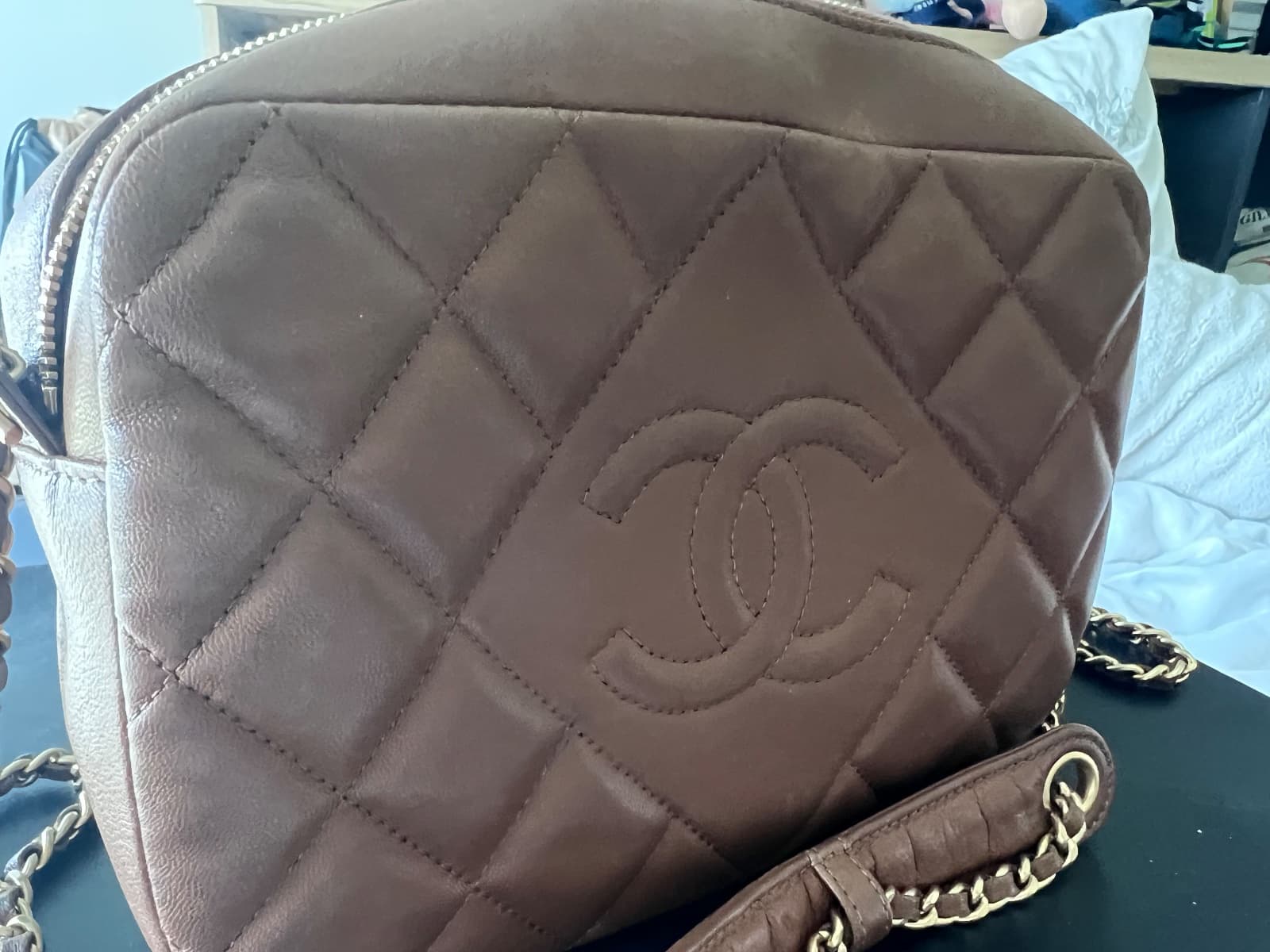 Chanel brown cassette bag
