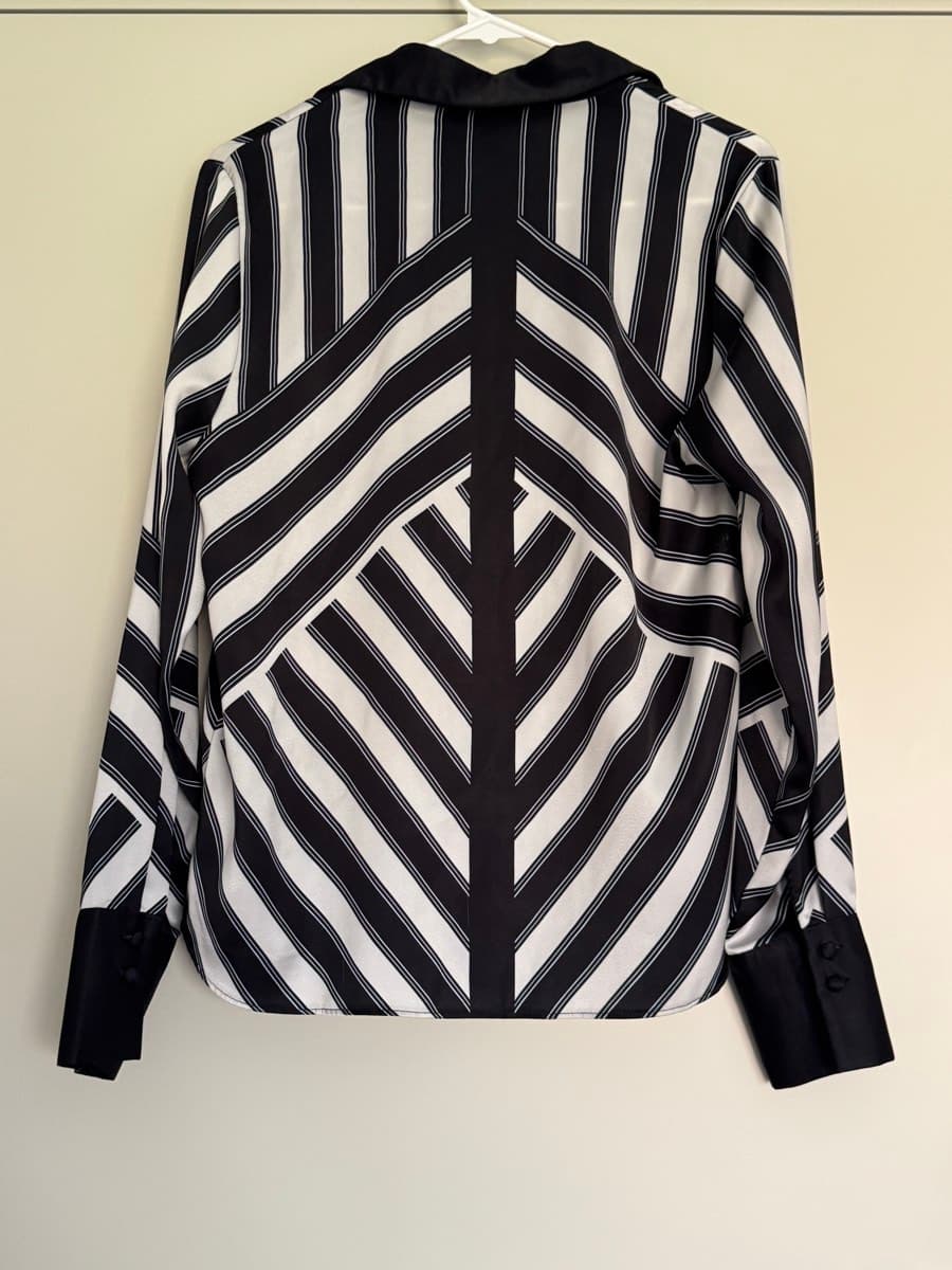 Striped Long-Sleeve Blouse & Pants set - image 1
