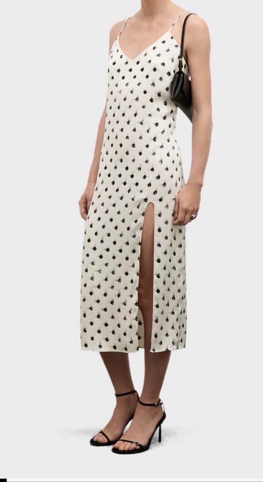 Polka Dot Midi Slip Dress