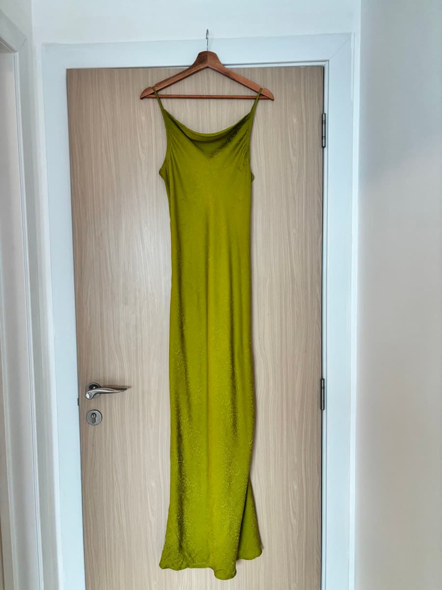 Lime Green Slip Dress