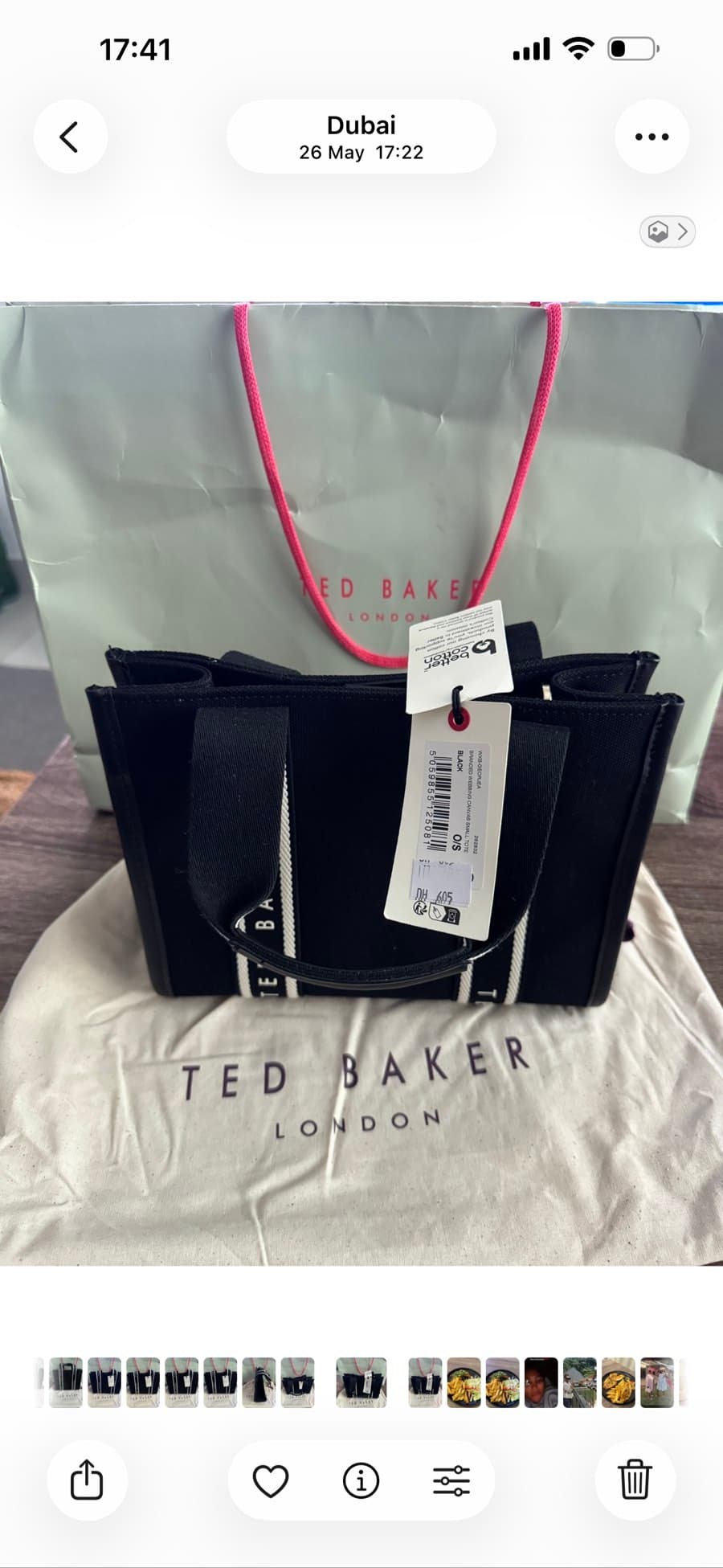 Ted Baker Canvas Small Tote