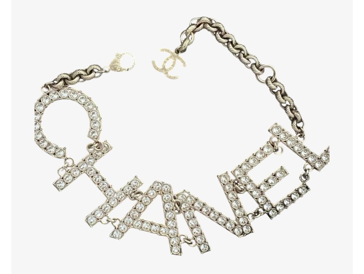 Chanel logo choker