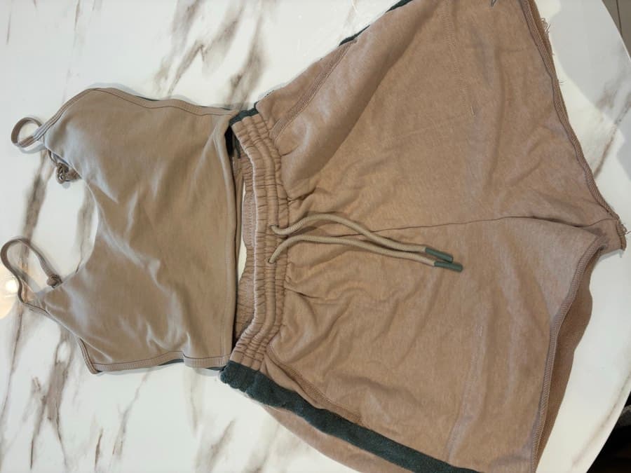 Squat Wolf Beige Cotton Co-ord Set