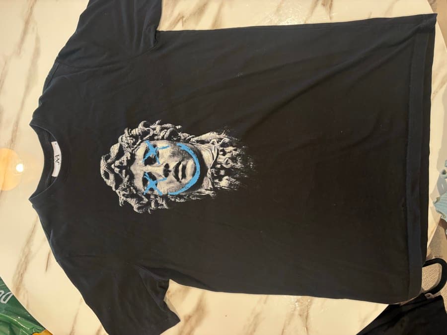 Black Graphic Print T-Shirt