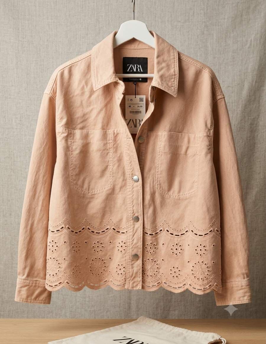 Zara Eyelet Detail Jacket