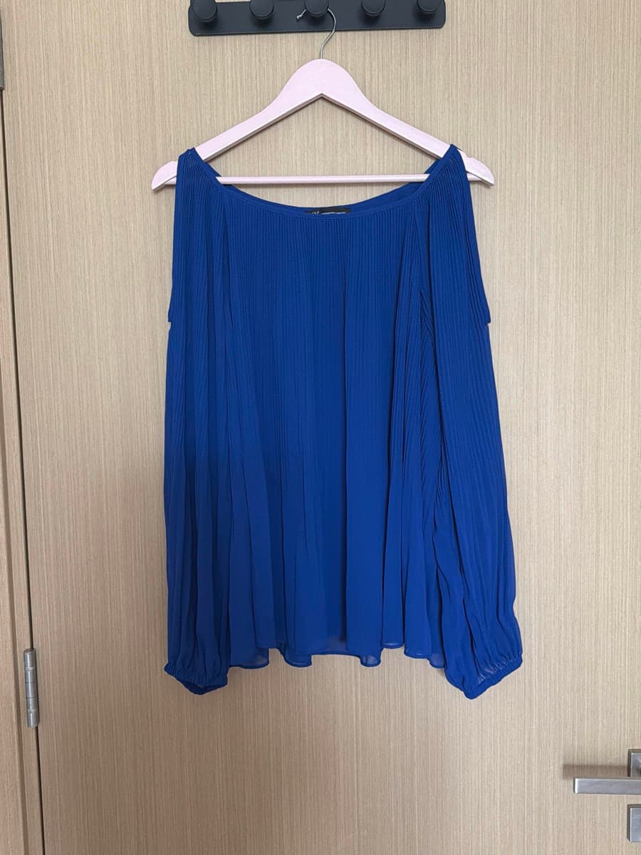 INC ROYAL BLUE BLOUSE - image 1