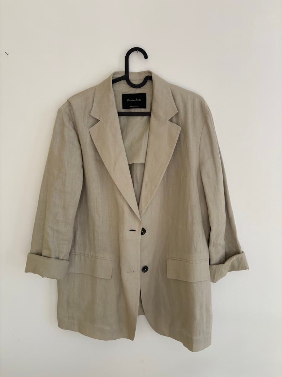 Massimo Dutti Linen Blazer