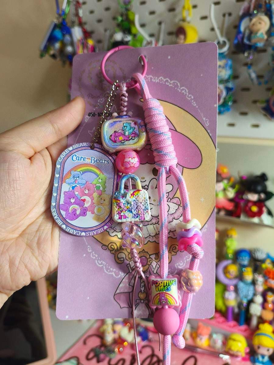 Carebear bag or phone charms