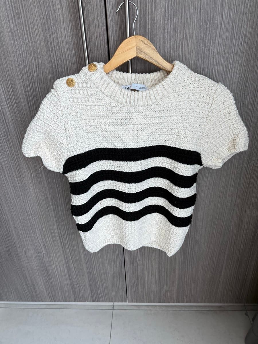 Zara Striped Knit Top