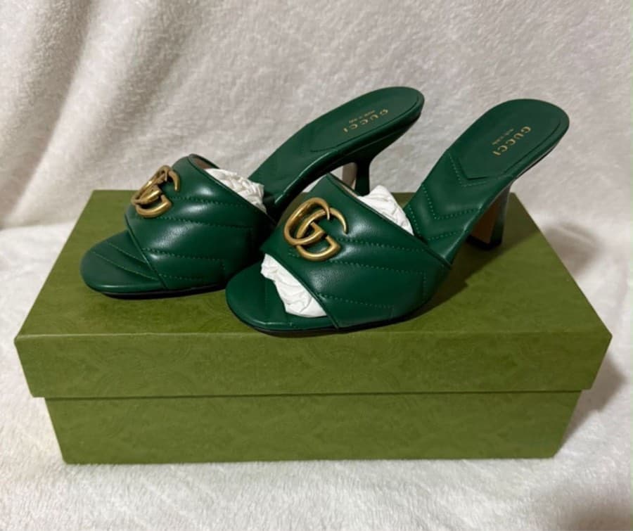 GG Marmont Leather Mules