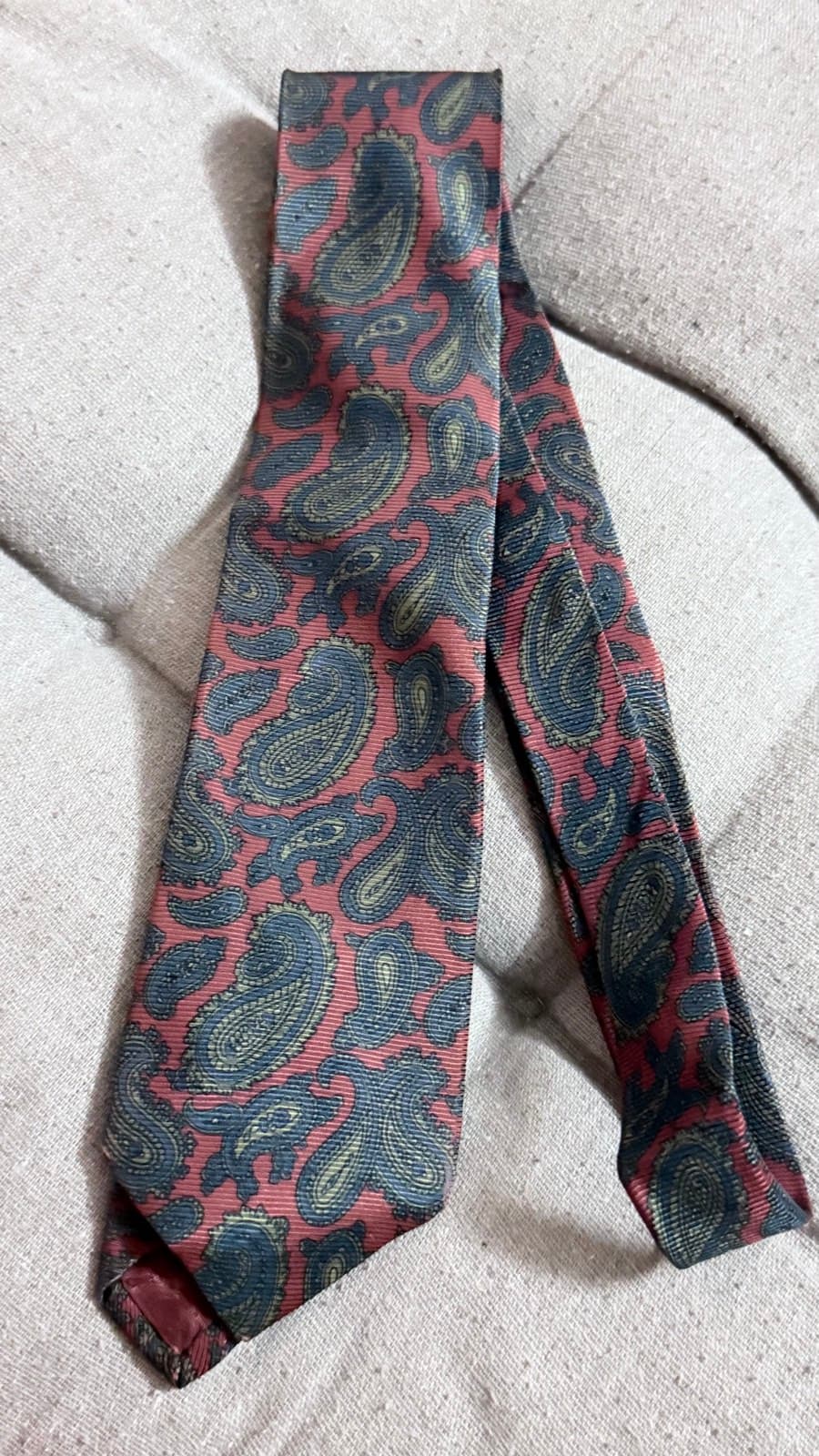Paisley Print Silk Tie