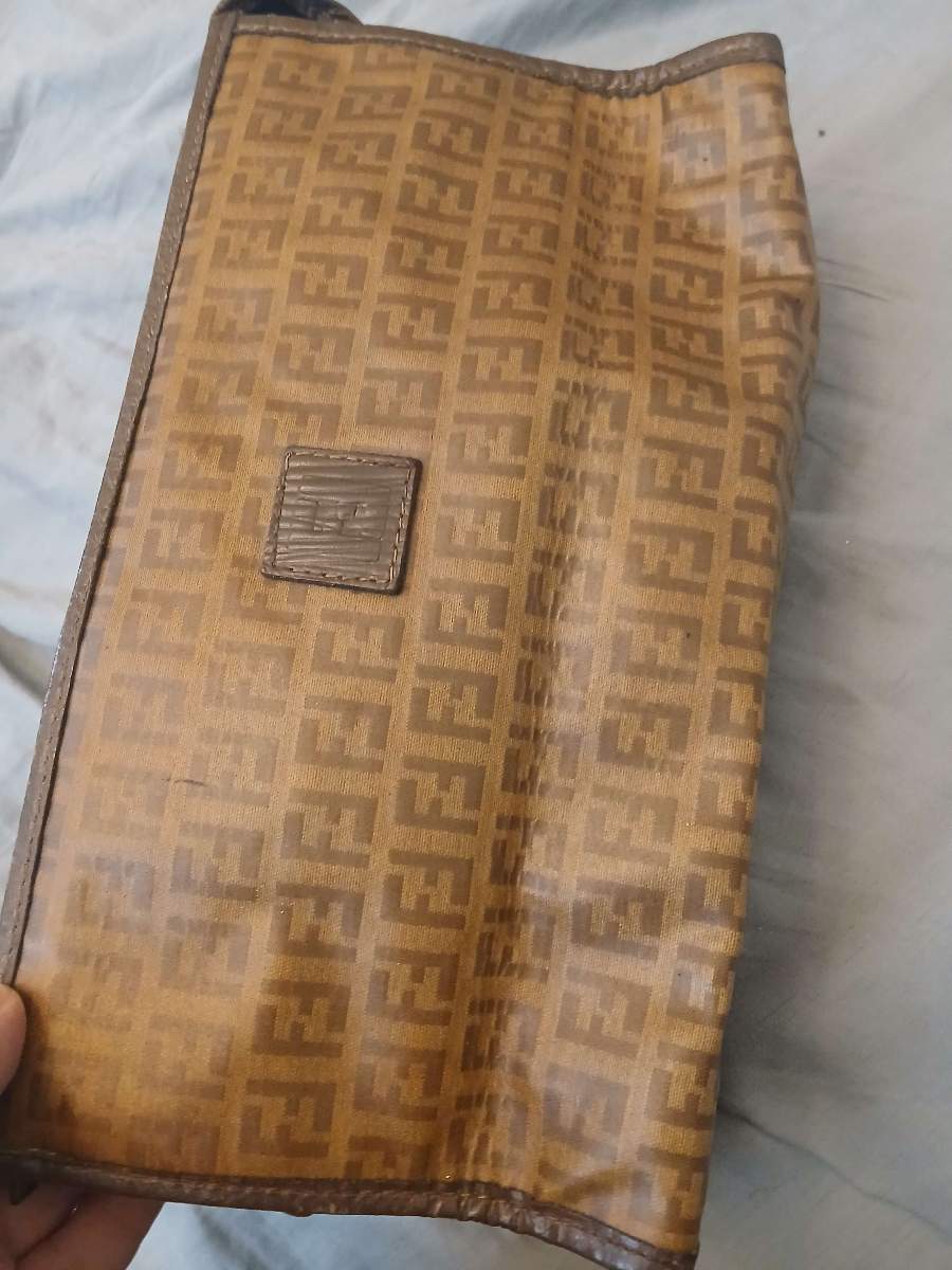 Fendi Zucca Clutch Bag