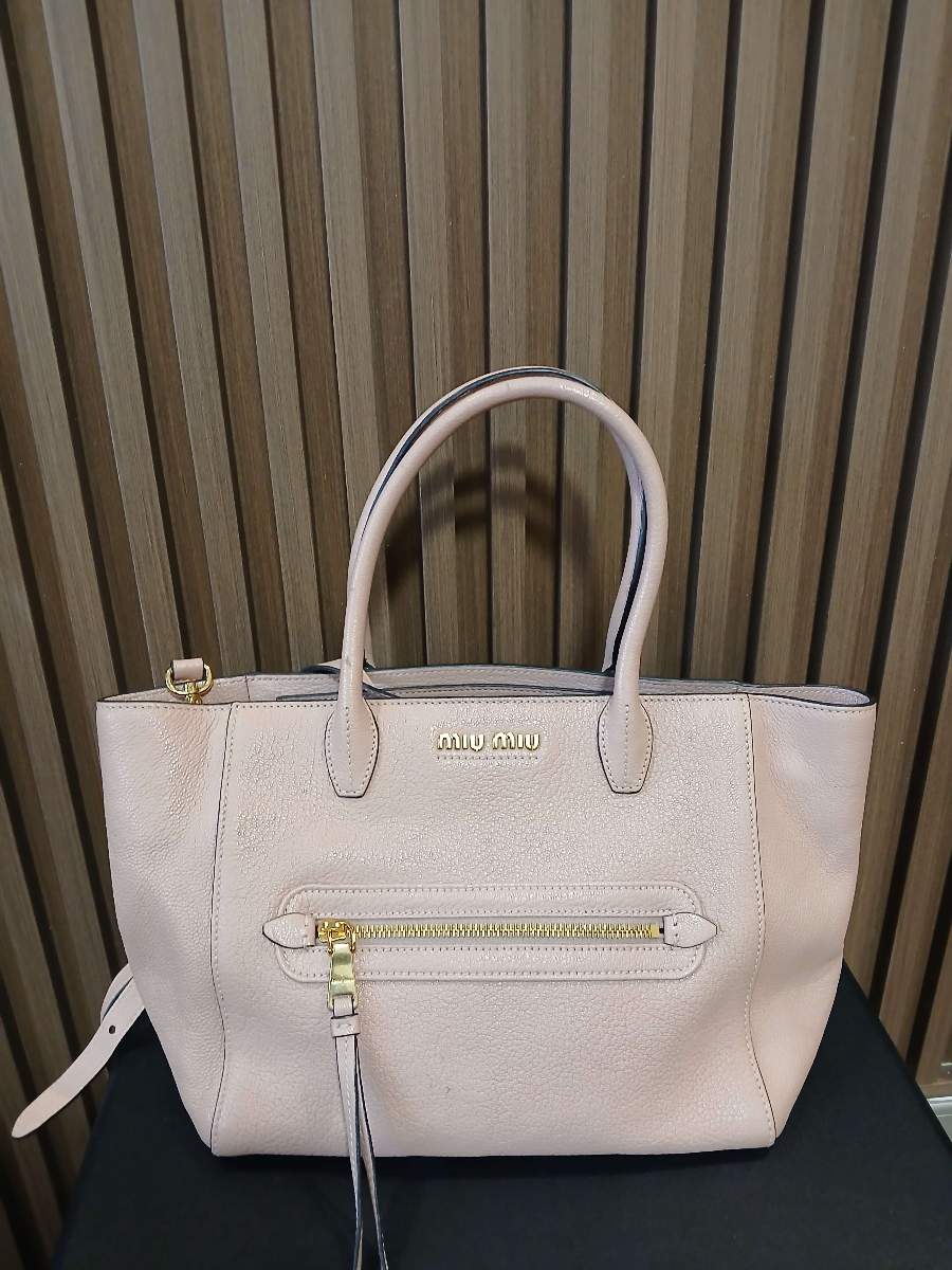 Miu Miu Leather Tote Bag