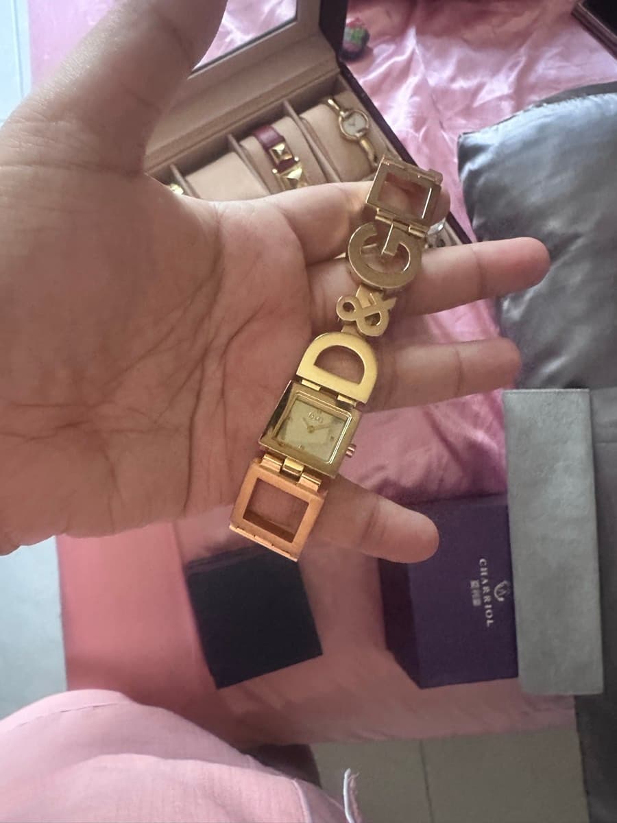 D&G Gold Tone Watch
