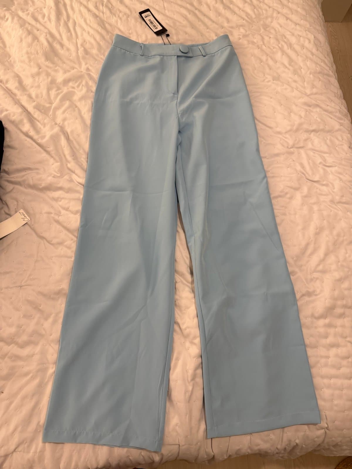 Trendyol Baby Blue Wide-Leg Tailored Trousers – Size 40 🩵 - image 1