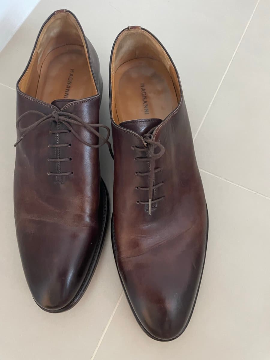 Magnanni Leather Oxford Shoes - image 1