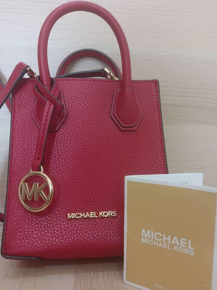 Michael Kors Red Satchel Bag