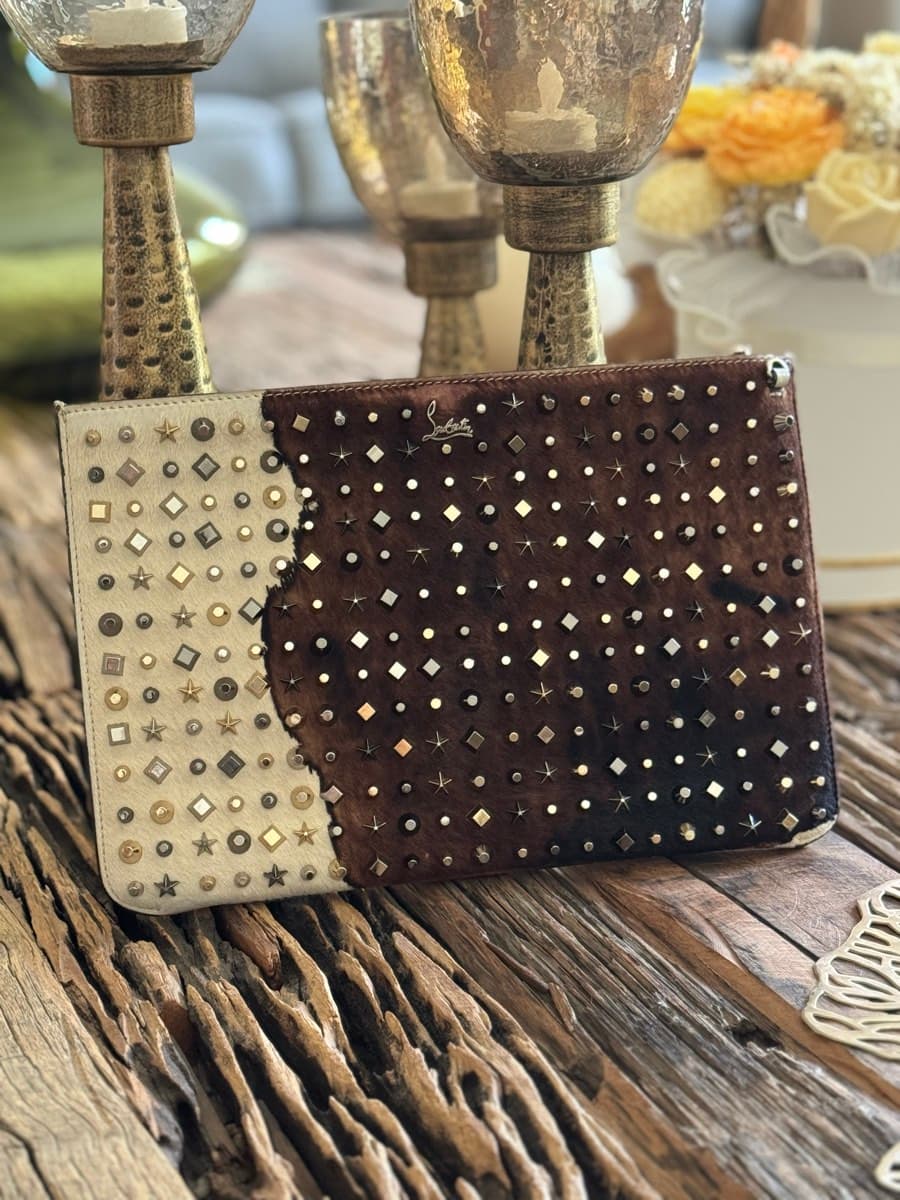 Christian Louboutin Studded Clutch - image 1