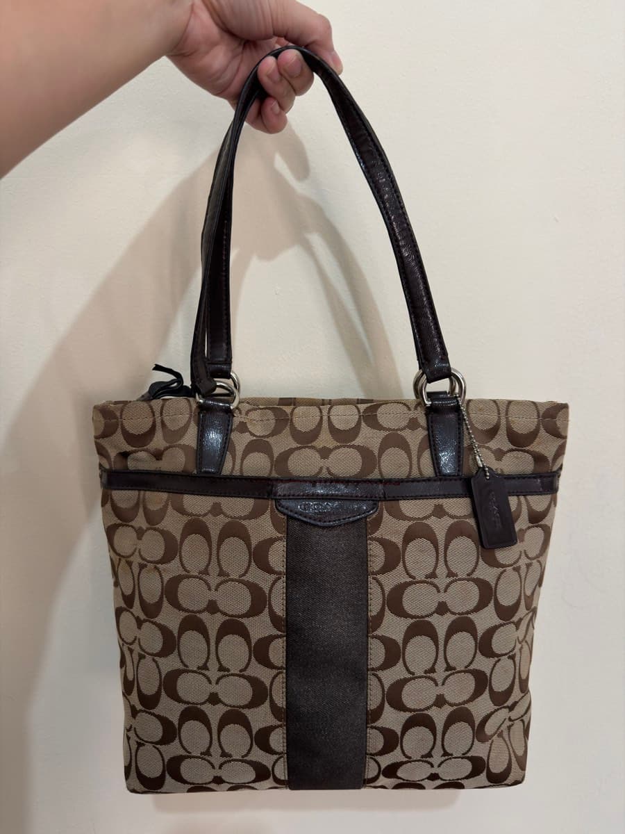 Coach Signature Canvas Tote - image 1