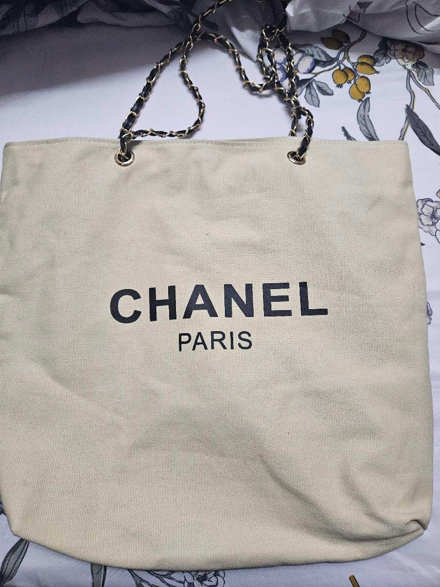 Chanel Canvas Tote Bag