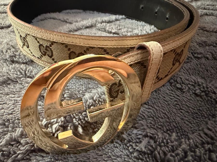 Gucci Monogram GG Belt Size 34