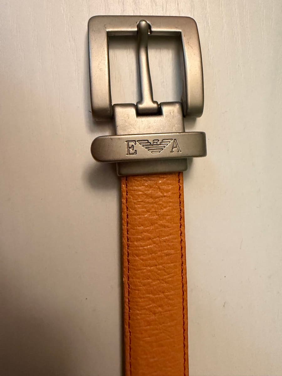 Emporio Armani Leather Belt Size 30