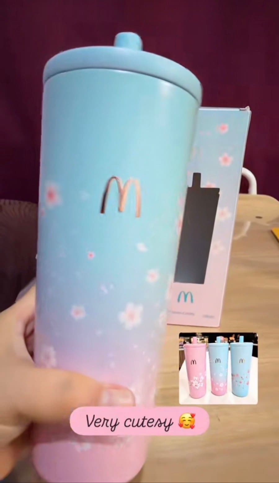 Limited Edition 🌸McDonald's Lock&Lock Sakura Tumbler - image 1