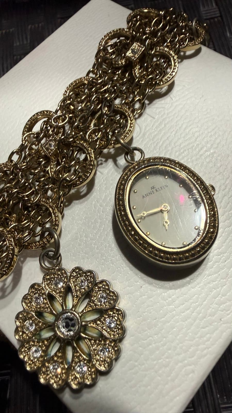 Anne Klein Gold-Tone Bracelet Watch