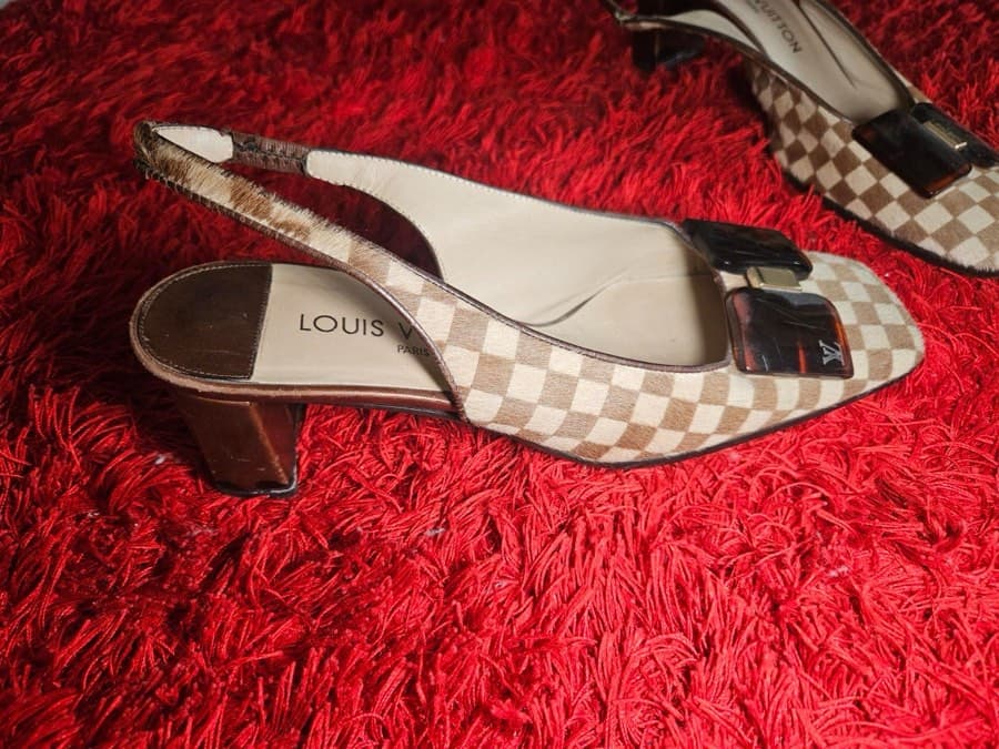 Louis Vuitton Damier Slingbacks