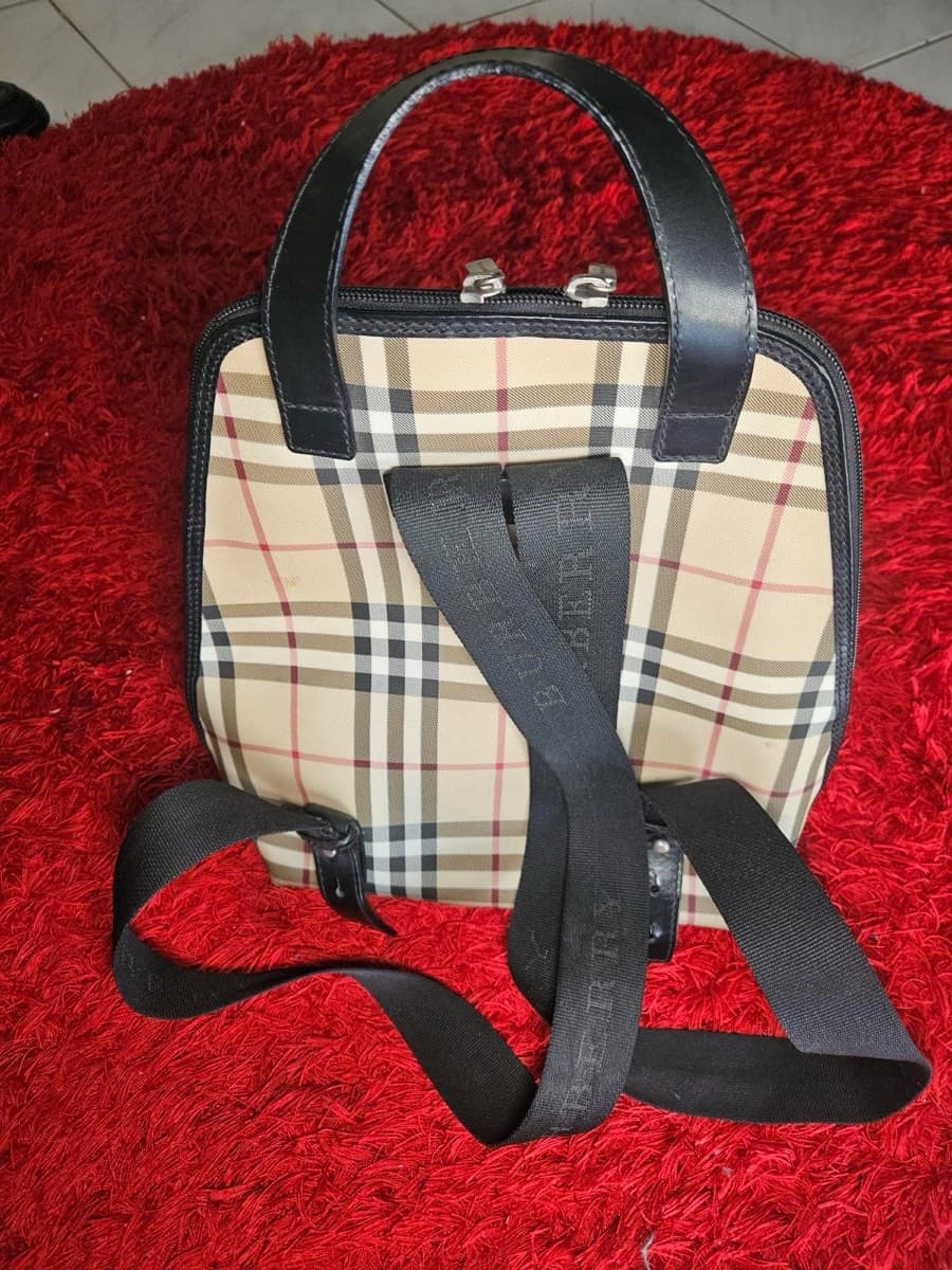 Burberry Check Canvas Backpack
