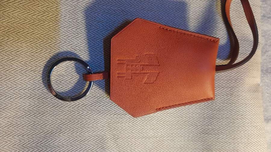 Hermès Orange Leather Key Holder