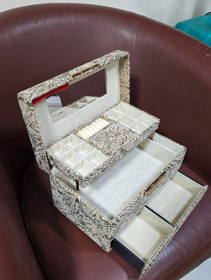 Patterned Multi-Tier Jewellery Box - image 1