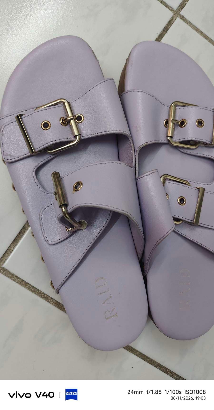 RAID Lilac Buckle Sandals - image 1