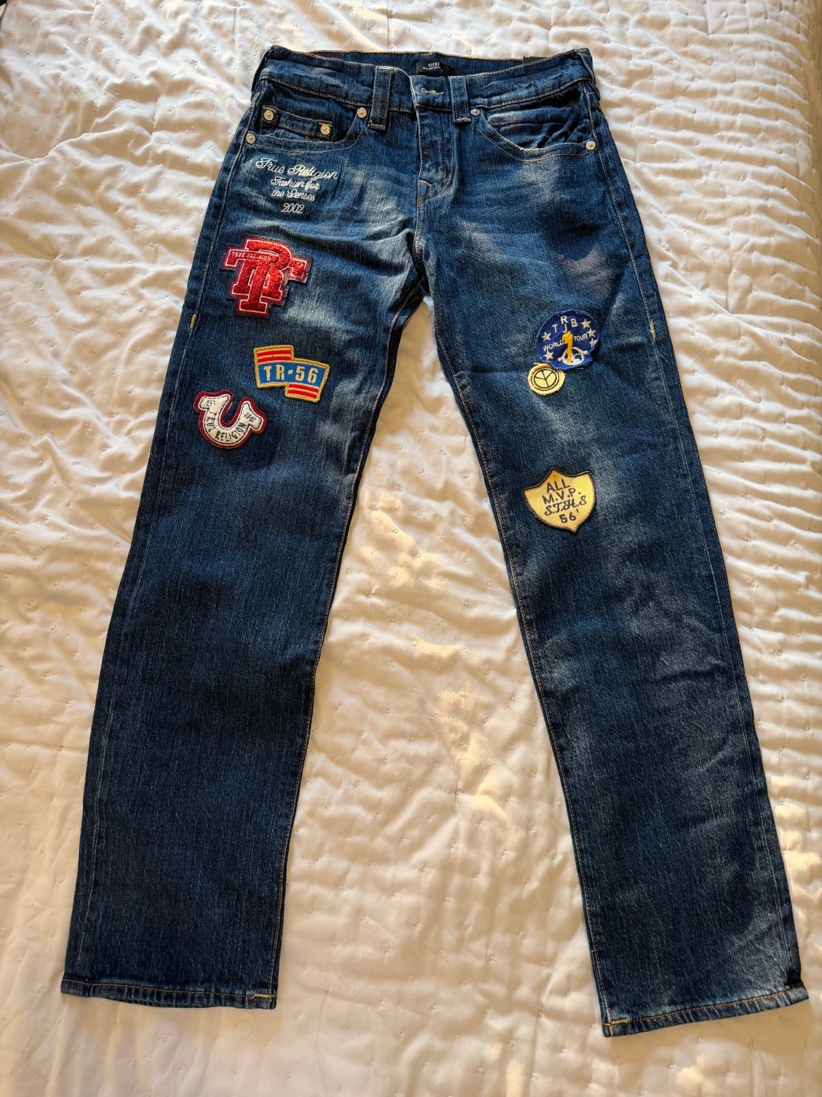 Cute patchwork True Religion Brand Jeans W28 - image 1