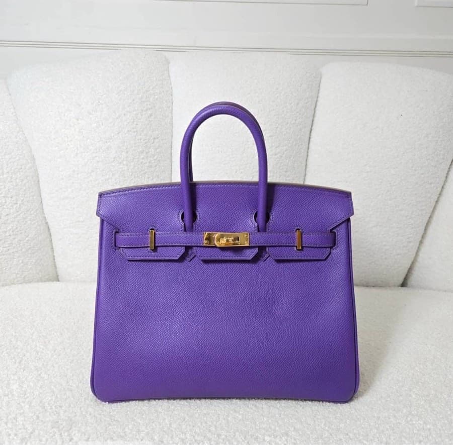 Like new Birkin 25 Crocus color Epsom GHW Stamp P
