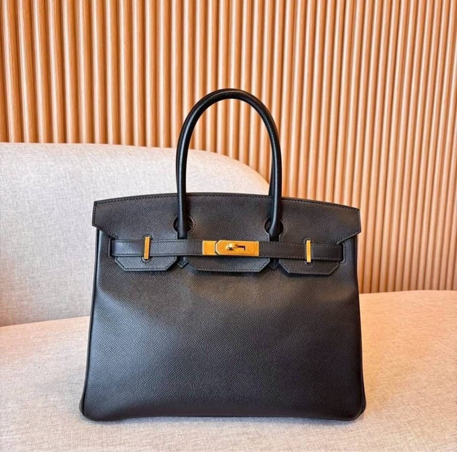 Birkin30 Noir Color Epsom Ghw St.A