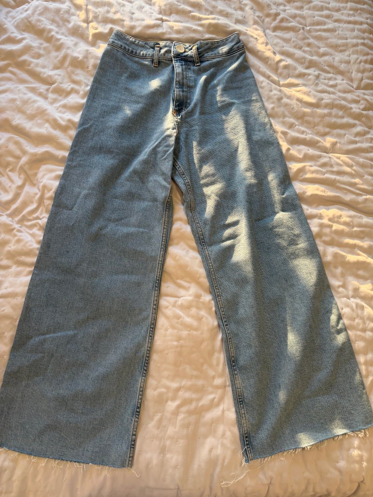 ZARA “The Marine Straight” jeans in light blue denim. - image 1