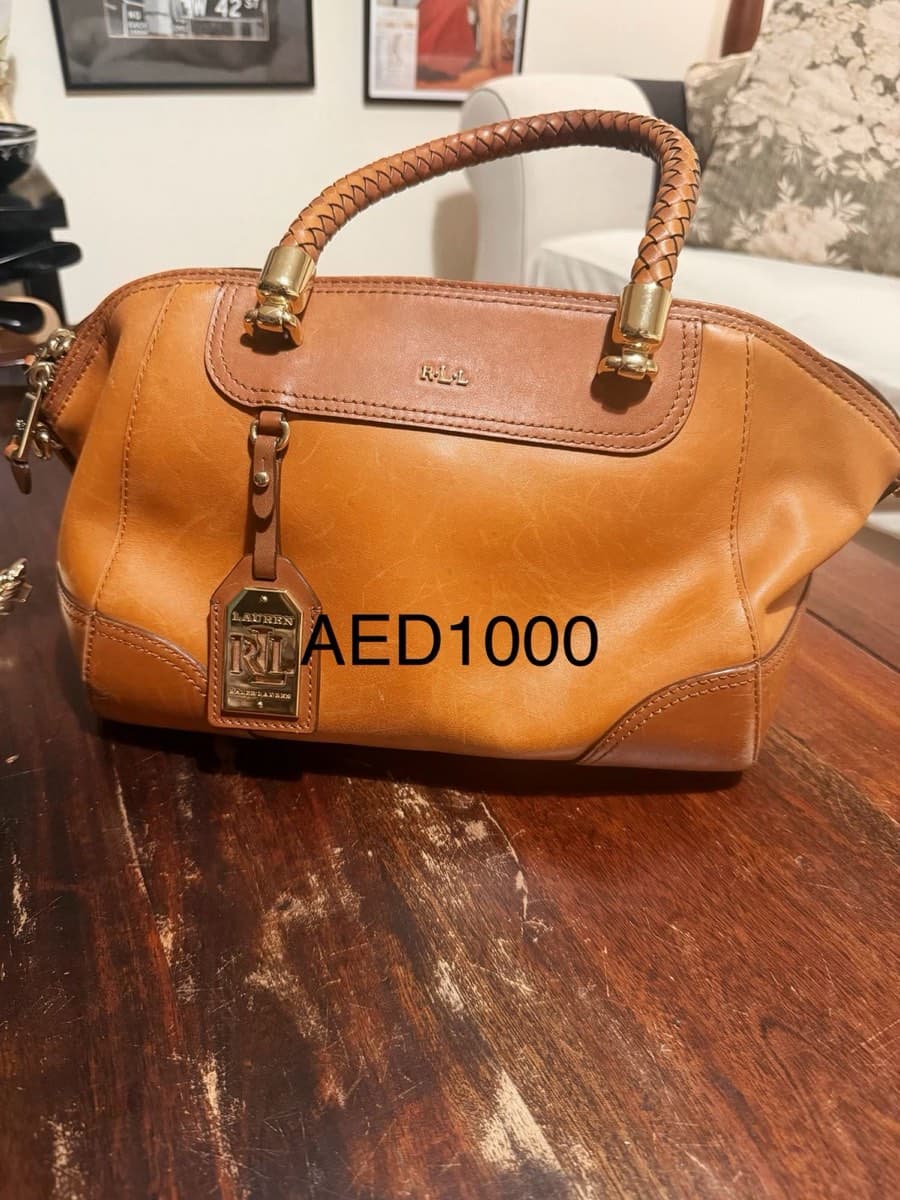 Lauren Ralph Lauren Leather Satchel