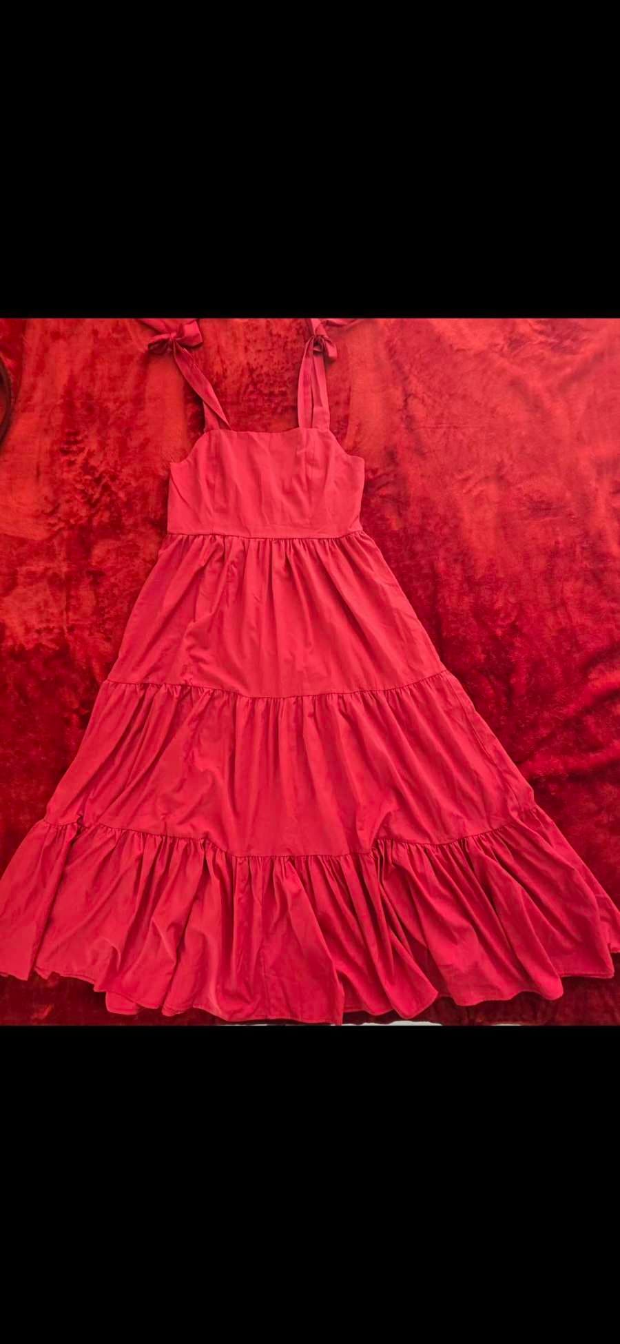 Plus size Women's new summer fashion, sweet bow tie, long waist inches suspended dress - image 1