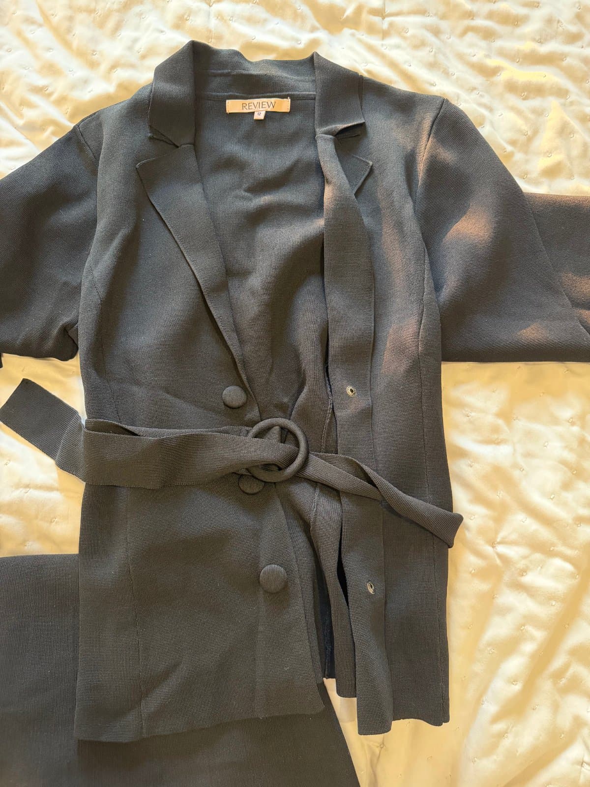 REVIEW Black Two-piece Set - image 1
